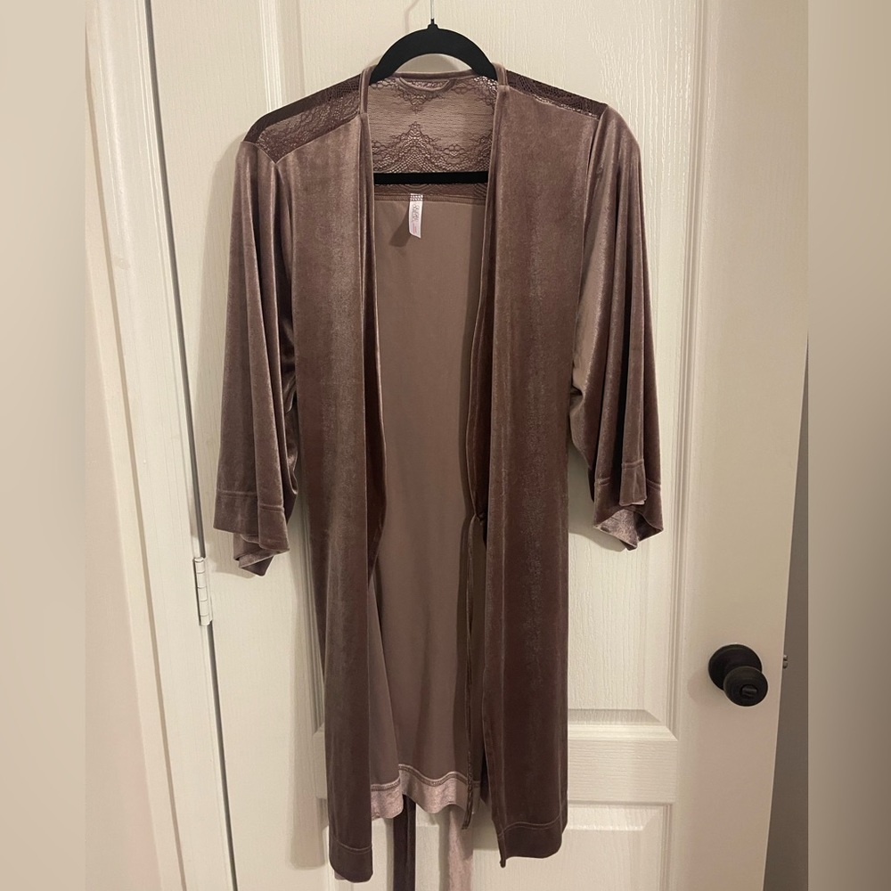 Velvet robe